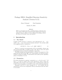 Simplified Bayesian Sensitivity Analysis