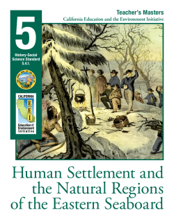 Human Settlement and the Natural Regions