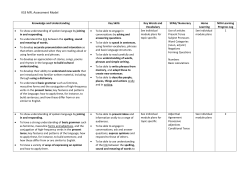 Key Stage 3 Assessment Grid