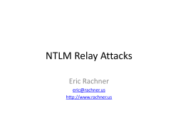 NTLM Relay Attacks