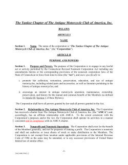 NAME OF CORPORATION, INC