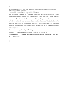 Krypton-85 in the atmosphere