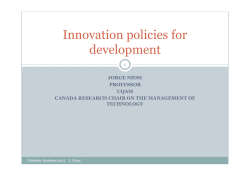 Innovation policies for development