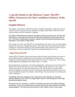 A special thanks to the Dickson County Sheriff`s Office (Tennessee
