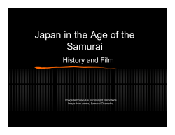 Japan in the Age of the Samurai