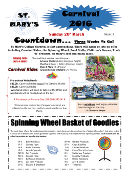 Countdown Carnival 2016 - St Mary`s College