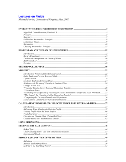 Fluids - Galileo - University of Virginia