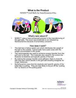 MDMX Golf Balls Information Sheet