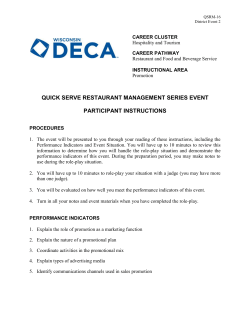 Quick Serve Restaurant Management #2