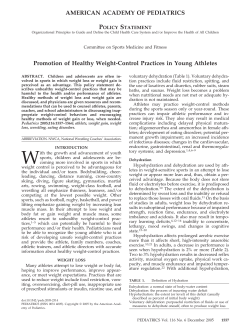 AMERICAN ACADEMY OF PEDIATRICS Promotion of Healthy