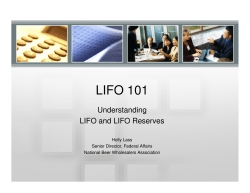 LIFO 101 - Save LIFO