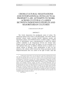 Cross-Cultural Negotiations and International