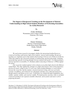 The Impact of Reciprocal Teaching on the