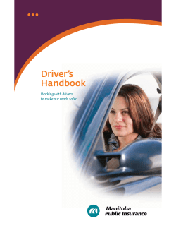 Driver`s Handbook - Government of Manitoba