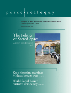 Fall 2006 - Kroc Institute