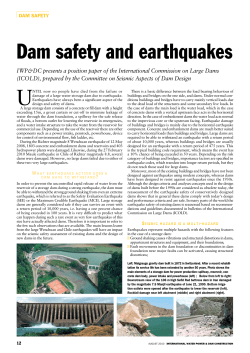 Dam safety and earthquakes