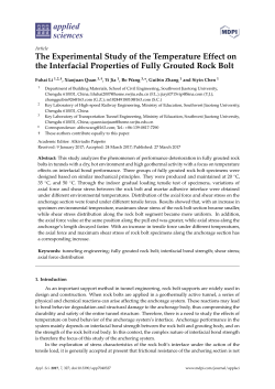 The Experimental Study of the Temperature Effect on the Interfacial