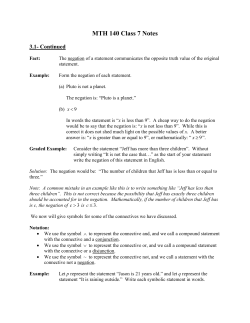 MTH 140 Class 7 Notes