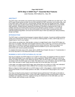 DATA Step in SAS® Viya™: Essential New Features