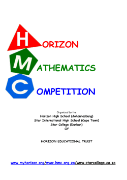 2006 round 2 - horizon mathematics competition