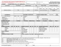 registration form