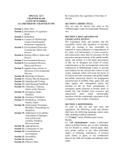 SPECIAL ACT CHAPTER 84-446 LAWS OF FLORIDA AS