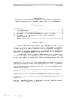 House Divided: A Response to Professor Abbe Smith`s In Praise of