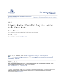 Characterization of Swordfish Buoy Gear Catches in the Florida Straits