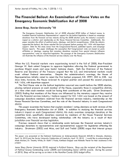 The Financial Bailout