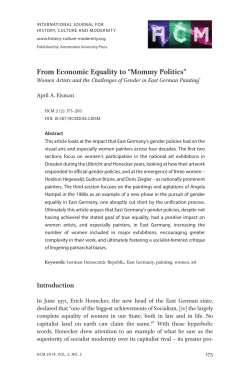 From Economic Equality to “Mommy Politics”