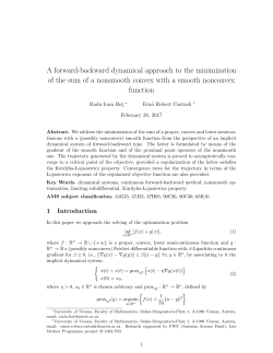 A forward-backward dynamical approach to the minimization of the