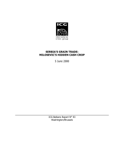 SERBIA`S GRAIN TRADE: MILOSEVIC`S HIDDEN CASH CROP 5