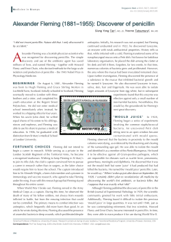 Alexander Fleming (1881&ndash;1955): Discoverer of