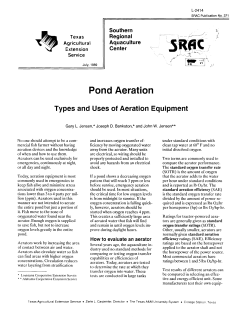 Pond Aeration - NCSU Applied Ecology
