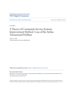 A Theory of Constraints Service Systems Improvement Method