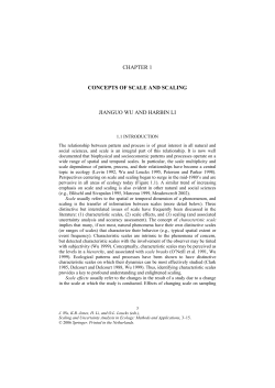 chapter 1 concepts of scale and scaling jianguo wu and harbin li