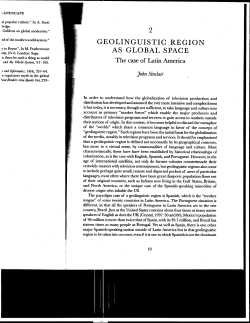 system." GEOLINGUISTIC REGION - Florida International University