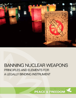 BANNING NUCLEAR WEAPONS