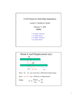 Strain E and Displacement u(x)