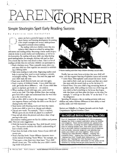 Simple Strategies Spell Early Reading Success
