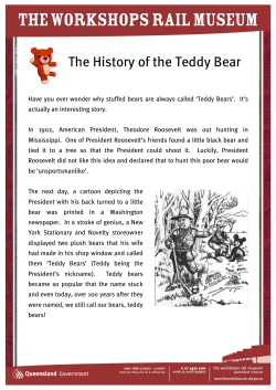 The History of the Teddy Bear activity sheet