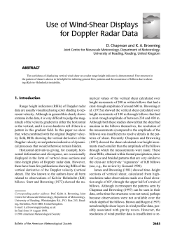 Use of Wind-Shear Displays for Doppler Radar Data