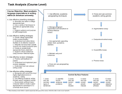 Task Analysis Draft - Canvas by Instructure