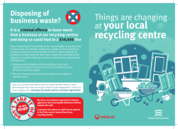 at your local recycling centre