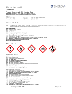 MATERIAL SAFETY DATA SHEET