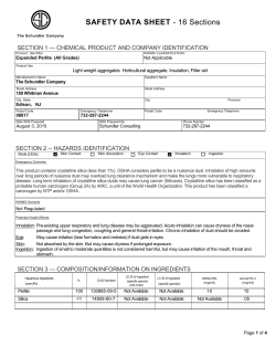 SAFETY DATA SHEET - 16 Sections
