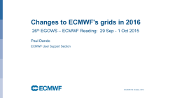 Changes to ECMWF`s grids in 2016
