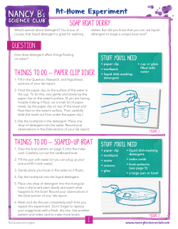 Soap boat Derby Question Things to do &mdash; Paper clip diver Things to