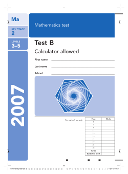 Test B - Mr Barton Maths