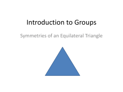 Symmetry of an Equilateral Triangle